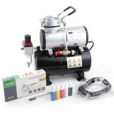 Afbeelding van Fengda FD 186K Airbrush Compressor Set Compleet met Pistool