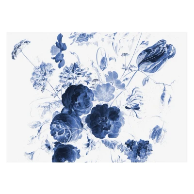 Afbeelding van KEK Royal Blue Flowers I 8 sheets WP 223 (Met Gratis Lijm)