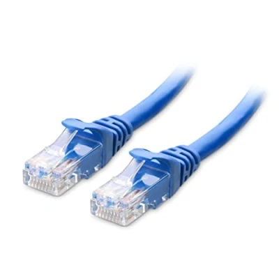 Afbeelding van Cable Matters 10G CAT6 Ethernetkabel, kort, gevormd, 2,1 m (Cat 6 kabel, RJ45 Cat 6), blauw,