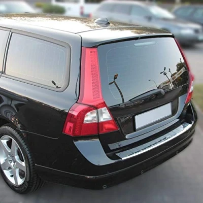 Afbeelding van Recambo CT LKS 2070 BUMPER BESCHERMING roestvrij staal voor Volvo V70 III 2007 2013 gepolijst met afkanting, groot