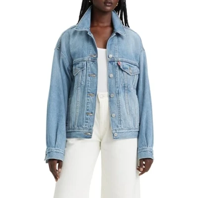 Afbeelding van Levi&#039;s 90S Trucker Spijkerjas, Dames, Maat: XS, Soft as butter mid