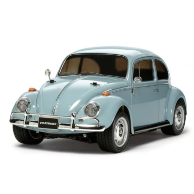 Afbeelding van TAMIYA 58572 1:10 RC Volkswagen Beetle (M 06) op afstand bestuurde auto, voertuig, modelbouw, bouwpakket voor montage, hobby, knutselen