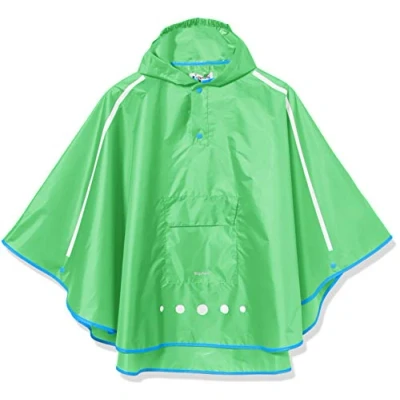 Afbeelding van Playshoes Regenponcho voor kinderen Opvouwbaar Groen maat M (4 6yrs)