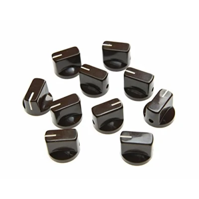 Afbeelding van Dopro 10 stks Gitaar AMP Effect Pedaal Knoppen Pointer Knop Met Set Schroef Bruin