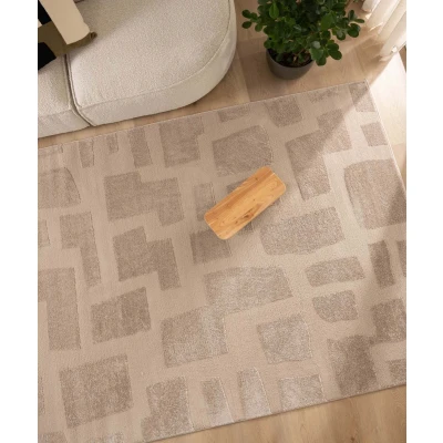 Afbeelding van Scandinavisch Vloerkleed Contour Stone Beige 120x170 Cm