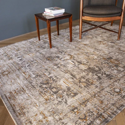 Afbeelding van Vintage vloerkleed Antiquarian Ushak Grijs 8884 280x390cm Louis de Poortere