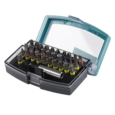 Afbeelding van Wolfcraft 2975000 Bitset 32 delig Plat, Kruiskop Phillips, Pozidriv, Inbus, Binnen zesrond (TX)
