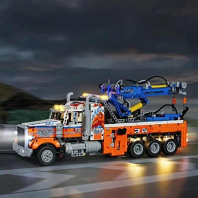 Afbeelding van YEABRICKS Lichtset voor Lego Technic Robuuste sleepwagen Led Compatibel met 42128(Lego model NIET Inbegrepen)