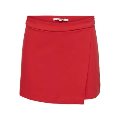Afbeelding van ONLY Onlnemy LIFE Skort Shorts, Dames, Maat: Medium, High risk red