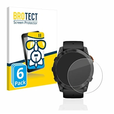 Afbeelding van BROTECT Glas Screen Protector voor Garmin Fenix 7X Pro Solar (51 mm) (6 Stuks) Schermbeschermer [9H Hardheid, Beschermglas Folie niet Gehard Glas]