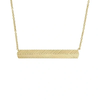 Afbeelding van Fossil ketting JF04523710 Heritage goudkleurig