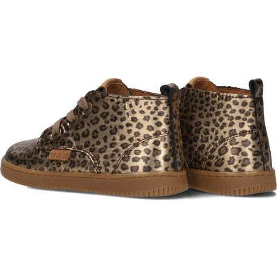 Afbeelding van Develab Veterschoen Meisjes 46242 Goud Panter Maat 24 (Kids) Hatshoe Kinderschoenen