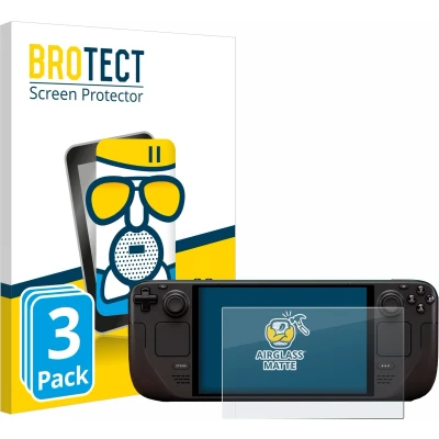 Afbeelding van BROTECT Antireflecterende Glas Screen Protector Mat voor Valve Steam Deck OLED (3 Stuks) Schermbeschermer [Beschermglas Folie niet Gehard Glas]