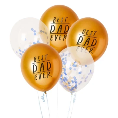 Afbeelding van Ballonnenmix Best Dad Ever (5st) Hootyballoo