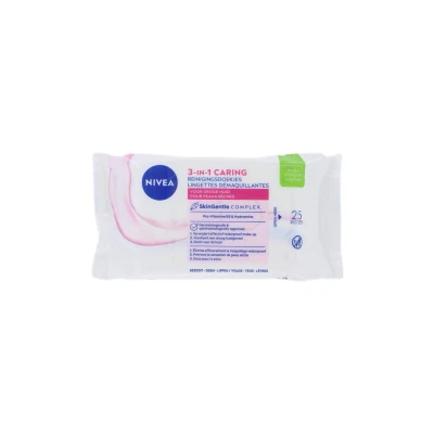 Afbeelding van Nivea 3in1 Verzachtende Reinigingsdoekjes Droge of Gevoelige Huid 25 Doekjes