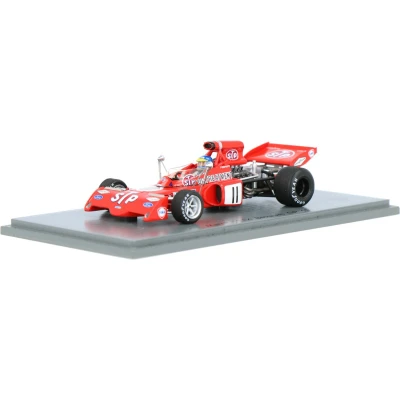 Afbeelding van March 721X Spark Modelauto 1:43 1972 Ronnie Peterson STP Racing Team S7164 Belgium GP