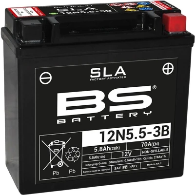 Afbeelding van Bs Battery Sla 12n5.5 3b Accu 12v Transparant