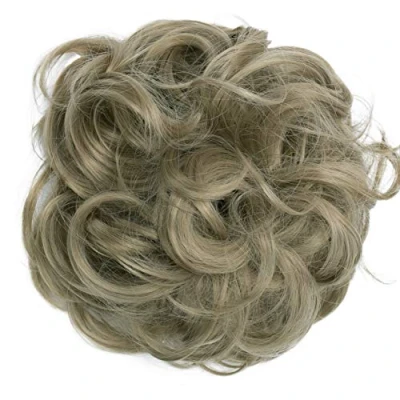 Afbeelding van CAISHA XL Haarstukje Haarwokkel Bruids Kapsel Opgestoken Volumineus Gekruld Knoet Natuurlijk Blond G14E