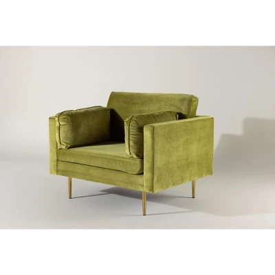 Afbeelding van Svea Sino fauteuil groen Stof