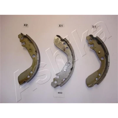 Afbeelding van ASHIKA 55 04 493 Remschoenen Achteras 180mm 31,8mm HONDA: Jazz Hatchback (GD, GE3, GE2) 1.3 iDSi, 1.2 i DSI 2002 2008