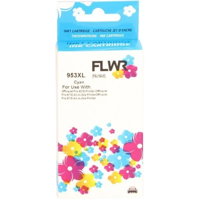 Afbeelding van FLWR Inktcartridge / 953XL Cyaan Geschikt voor HP