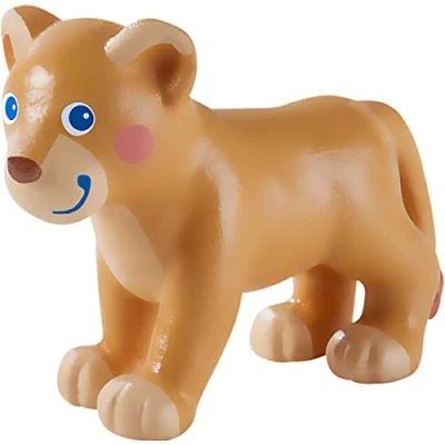 Afbeelding van Little Friends Poppenhuispop Leeuwenwelp Junior 6,5 Cm Pvc Bruin