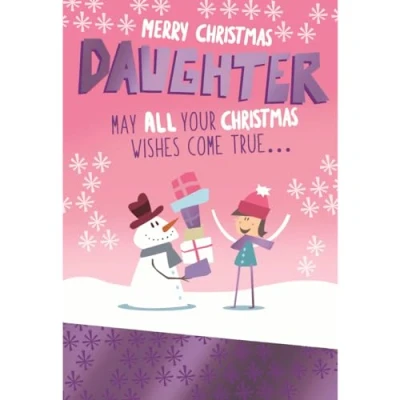Afbeelding van Dochter Kerstkaart, Grappige Kerstkaart Dochter, Kaart Voor Kerstmis