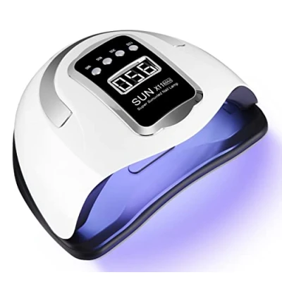 Afbeelding van Zawaer LED UV lamp voor nagels, 280W 66 stuks lampkralen Professionele nageldroger gelnagels, sneldrogende nagellamp met 4 timers LCD scherm en automatische sensor, thuis salonmanicure