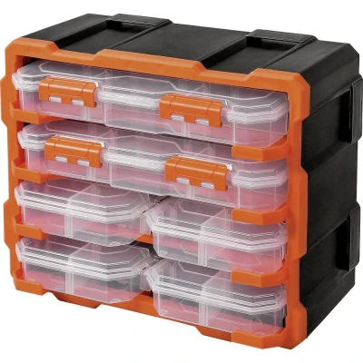 Afbeelding van Alutec Assortimentskoffer set (l x b h) 38 18 32 mm Variabele onderverdeling Inhoud 6 onderdelen