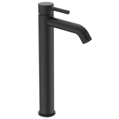 Afbeelding van Ideal Standard Silk Black Ceraline wastafelkraan, hoge uitloop zonder