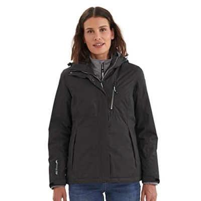Afbeelding van killtec Women&#039;s Functioneel jack/outdoorjack met afritsbare capuchon Nira, black, 54, 32262 000