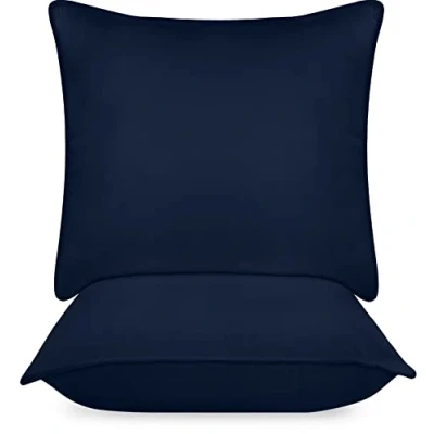 Afbeelding van Utopia Bedding Premie Kussen, Beddenkussens, Zachte Stof met Holle Vezelvulling (60x60 cm (2er Pack), Marine Blauw, 2)