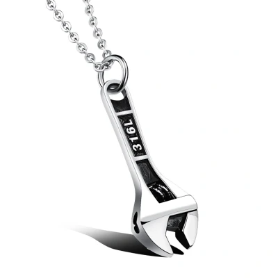 Afbeelding van Heren Ketting Mendes Kettinghanger Tang Zilverkleurig