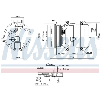 Afbeelding van Nissens Airco compressor 890050