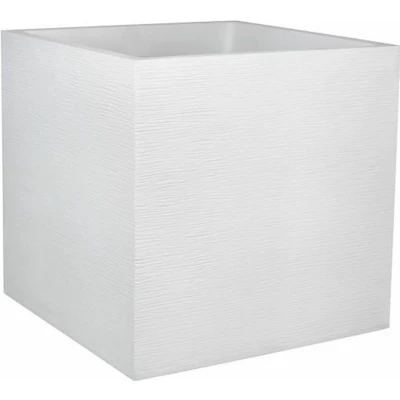 Afbeelding van EDA PLASTIQUE Graphit Vierkant bloemblad 57 L 49,5 x cm Witte ceruse