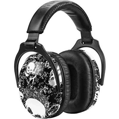 Afbeelding van ZOHAN 030 Opvouwbare Ruisonderdrukkende koptelefoon, Comfortabele Gehoorbescherming met Draagtas, SNR 27 dB voor Autisme, ADHD, Vuurwerk, Concert, (The Skull)