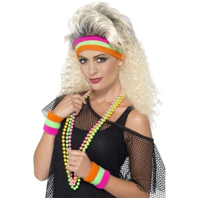 Afbeelding van Smiffys Sweatbands Kostuum Accessoire Set Multicolours