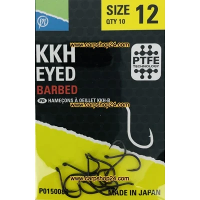 Afbeelding van Preston KKH Eyed Barbed (10 pcs) Maat : Size 12
