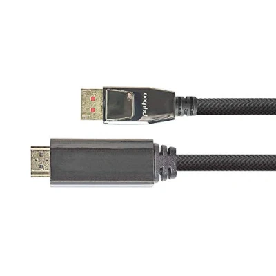 Afbeelding van PYTHON DisplayPort naar HDMI kabel DP 1.4 / 2.0 (4K 60Hz + HDR) zwart 2 meter