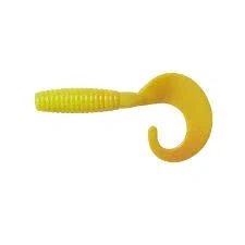 Afbeelding van Ron Thompson Grup Curl Tail 5.5cm 1.8gr Kleur : UV Yellow Silver