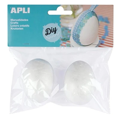 Afbeelding van APLI 14797 Porexpan eieren 65 mm 2 u.