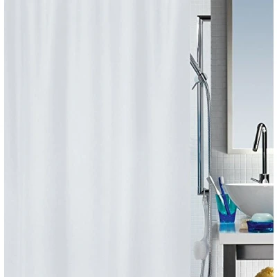 Afbeelding van Spirella Primo douchegordijn, textiel/polyester, 240 x 200 cm, wit