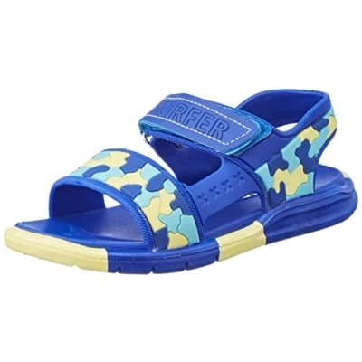 Afbeelding van Chicco, Strand En Zwembadsandaal Met Klittenband, Uniseks Kinderen Tieners, Blauw (1), 25 EU, Design in Italië