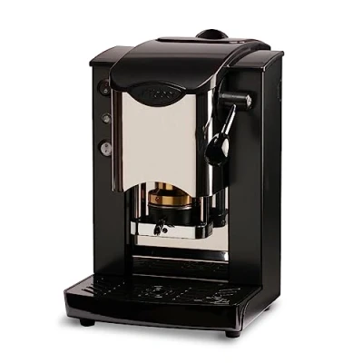Afbeelding van FABER COFFEE MACHINES Model Slot Inox Koffiezetapparaat voor 44 mm ESE pads verstelbare padpers van messing (zwart zwart)