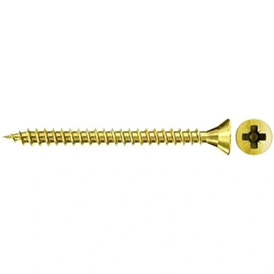 Afbeelding van Fischer 551090 Spaanplaatschroeven 3.5 mm 45 Kruiskop Pozidriv Staal Galvanisch verzinkt geel gechromateerd 1000 stuk(s)