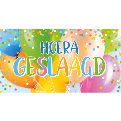 Afbeelding van Kaart geslaagd SGP34 C Hoera