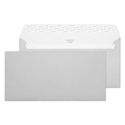 Afbeelding van Blake Creative Shine 212 enveloppen zelfklevende zilver metallic DL+ 114 x 229 mm 130g/m² 500 stuks