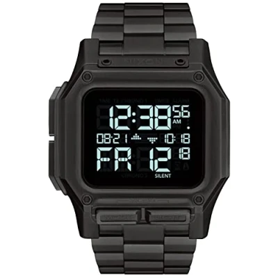 Afbeelding van Nixon Sporthorloge A1268 001 00, Zwart, Eén maat, roestvrij staal