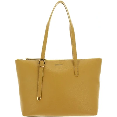 Afbeelding van Coccinelle Leren Schoudertas Gleen Handbag Citronella Mosterdgeel