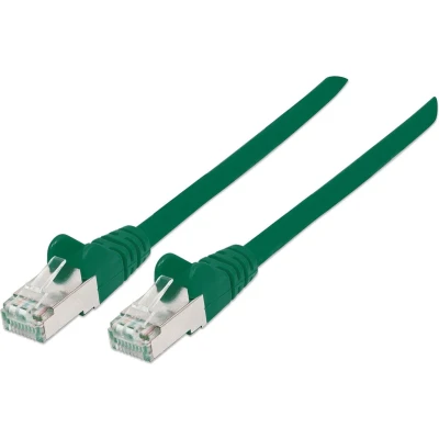 Afbeelding van Intellinet Netwerk Patchkabel, Cat5e, 0,25 m, CCA, U/UTP, PVC, Vergulde Contacten, Snagless Cat7 kabel/Cat6A stekkers, koper, S/FTP, LSOH 5 m Groen
